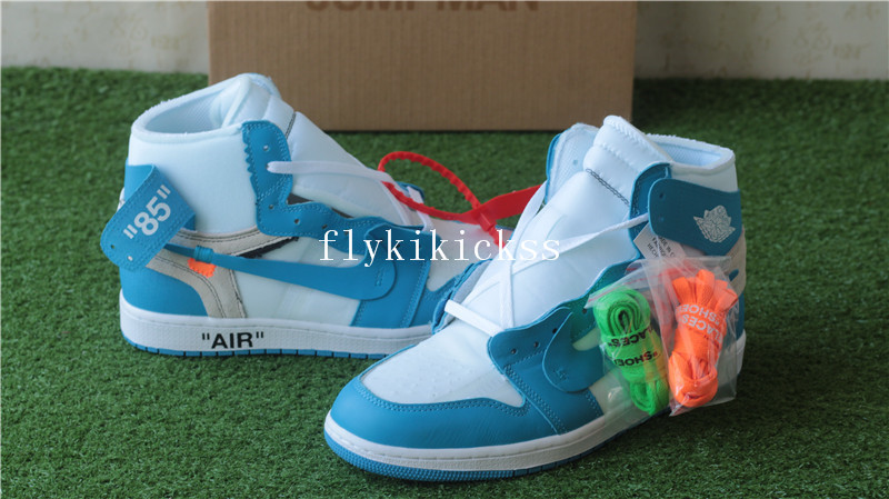 Off-White x Air Jordan 1 Retro OG High UNC White Blue